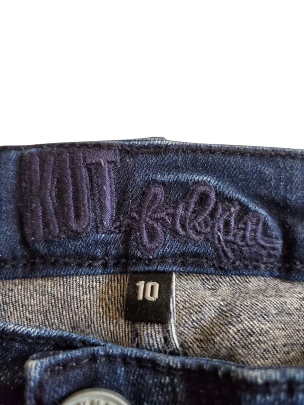 KUT from the Kloth SZ 10 Stretch Denim Bermuda Blue Jean Shorts